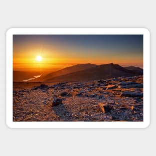 Sunset from Glyder Fawr Sticker